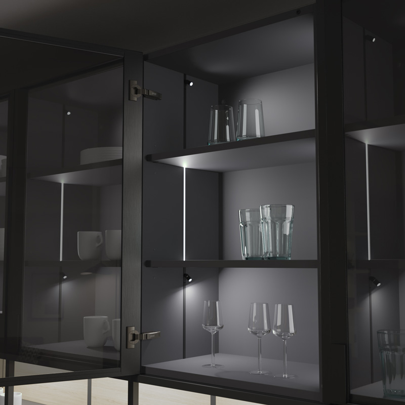 GC11_Int_21_web_2 Cocina gococi. Sistema de luz interior en vitrinas. Detalle de su composición.