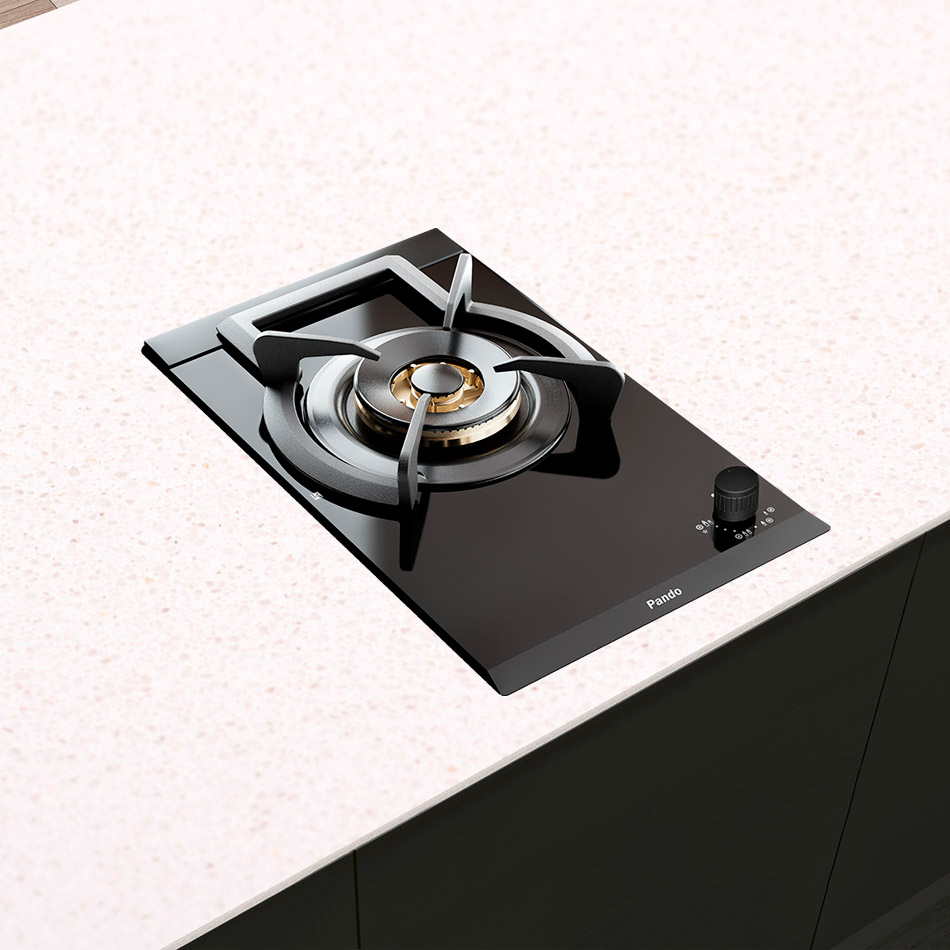 Pando-PLACA-GAS-PGA-4130-TOTAL-BLACK Electrodoméwstico Pando. Placa modular 38 cm de gas