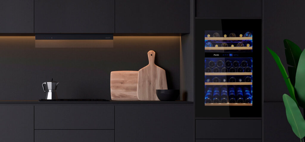 Vinoteca-PVMAV-88-45-a Electrodoméstico Pando. Vinoteca integrable en mueble de 88 cm de altura